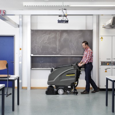 School class room being cleaned